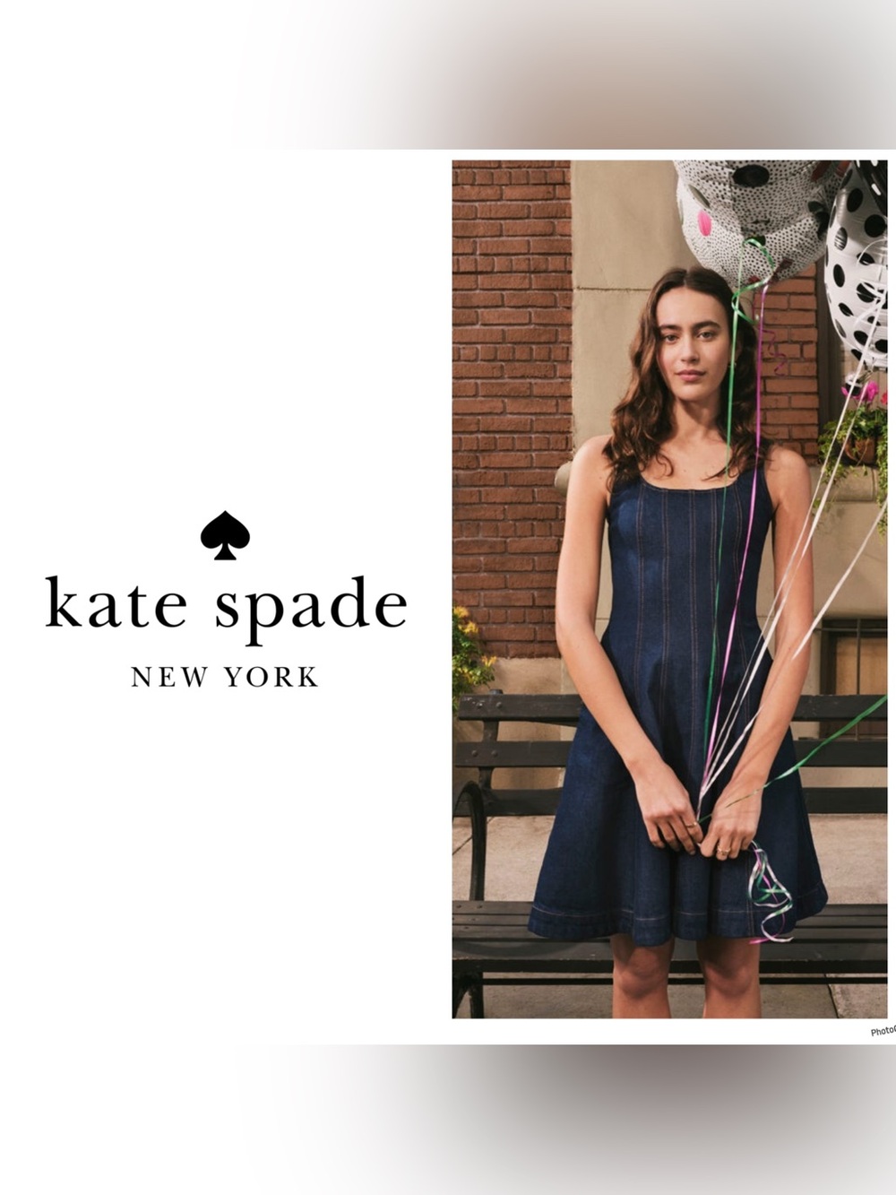 kate spade Dark Blue Denim Flare Dress